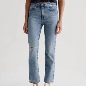 AG Saige Crop Jeans In Driftwood